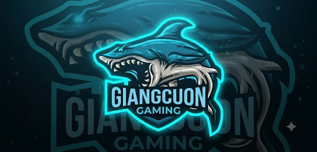 Logo cá mập GiangCuon Gaming